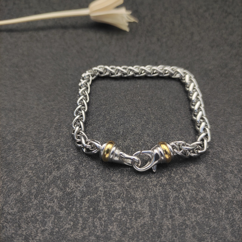 David Yurman 6mm Two-tone Hook Bracelet - Picture 5 of 9